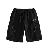 Loose Shorts Men Summer Japsn Style Wide Cuff Shorts Men Jogger Shorts Streetwear With Big Pockets Work Trousers