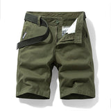 New Summer Men Cargo Shorts Cotton Casual Mens Shorts Pants Jogger Military Solid Straight Cargo Shorts Men Brand Clothing