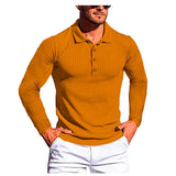New Men's Sports Fitness High Elastic Fashion Comfortable Long-sleeved Shirt Slim  Tops