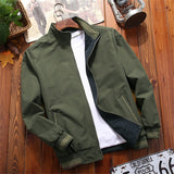 Varsity Jacket Men Windbreaker Double-sided Wear Jackets Men Baseball Jacket Hip Hop Streetwear Coat Solid Color