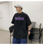 American t-shirt men's oversize summer loose Fashion Top ins Hong Kong Style versatile clothes hip hop fashion brand short