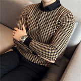 Brand Clothing Men Winter Thermal Knitting Sweater/Male Slim Fit High Quality Shirt Collar Fake two Piece Pullover Sweatres