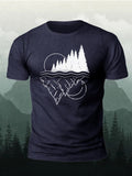 Summer Men's T-shirt Simple Print Round Neck Short-sleeved Y2k T-shirt Casual Versatile Men's Tops Fashion Oversized T-shirt