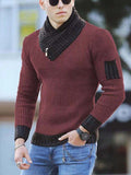 Korean Fashion Autumn Men Casual Vintage Style Sweater Wool Turtleneck Oversize Winter Men Warm Cotton Pullovers Sweaters