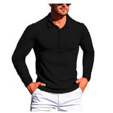 New Men's Sports Fitness High Elastic Fashion Comfortable Long-sleeved Shirt Slim  Tops