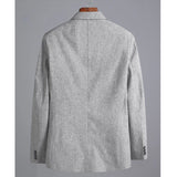Men Suit Jacket Spring Autumn Casual Loose Business Blazer Masculino Fashion Solid Long Sleeves Button Costume Homme