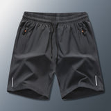 Men's Sports Casual Shorts  Spring and Summer New Ice Silk Quick Dry Loose Basketball Pants Personality Fashion Beach Pants