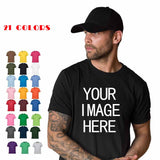 NO LOGO Price 100% Cotton Short Sleeve O-neck Men T-shirt Tops Tee Customized Print Your Own Design Brand Unisex T Shirt