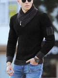 Korean Fashion Autumn Men Casual Vintage Style Sweater Wool Turtleneck Oversize Winter Men Warm Cotton Pullovers Sweaters