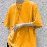 100% Cotton T-shirts Men Summer Solid T shirts Women's Basic T-shirts Short Sleeve Classic Tees Female Casual Tops