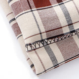 Plaid Pants Men Linens Korean Checked Trousers Male Streetwear Fashion Bottoms Summer Wide Leg Pants Harajuku Breathable