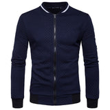 High Quality Plush Zip stand collar casua Jacket Men's Street Windbreaker Coat Men Hot Casual Outer Wear Thick