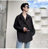 Gotmes Solid Shirts Men Long Sleeve Fashion  Casual Loose Blouse Male Luxury Breathable Masculina Clothes Classic Button Tops A95