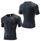 Mens Sport Compression Shirt Gym Tight Sweatshirt Running Top for Fitness T-shirt Bodybuilding Clothes Jogging Rashguard Dry Fit