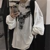 T-shirt for Men Summer Cross of Thorns Suitcase Men's T-shirts Long-sleeved Dark Hip-hop Men's oversize t-shirt Y2k T Shirt