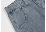 Streetwear Hip Hop Low Rise Baggy Jeans For Men Korean Y2k Fashion Trousers Cross Denim Pants Women Cargo Pants Punk Clothes