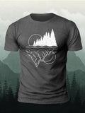 Summer Men's T-shirt Simple Print Round Neck Short-sleeved Y2k T-shirt Casual Versatile Men's Tops Fashion Oversized T-shirt