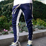 Men Bodybuilding Pant Autumn Spring Tracksuit Sweatpants Casual Solid Slim Harajuku Style Trousers Drawstring Full Length Pants