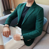 Casual Suit Jackets Blazer for Men Wedding Slim Fit Outwear Oversized Single Breasted Blazers Elegant Luxury Coats Korean