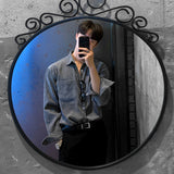 Long-sleeved Solid Color Corduroy Shirts for Men Fashion Retro Autumn Korean Trend Wild Casual Loose Shirt Jacket