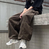 Vintage Baggy Cargo Pants Men Parachute Wide Leg Trousers Male Oversize Retro Loose Casual Japanese Streetwear Hip Hop