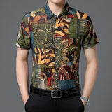 Men's Fashion Summer Shirt Short Sleeve Hawaiian Beach Casual Floral Shirts For Man Personalized Holiday NightClub Blouse
