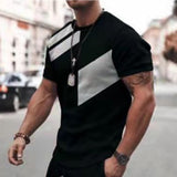 Men's T-shirt Checked Printed Loose Oversized Men' Top Holiday Casual Clothing Daily Short Sleeve T-shirt Fitness Sweatshirt Y2k