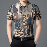 Men's Fashion Summer Shirt Short Sleeve Hawaiian Beach Casual Floral Shirts For Man Personalized Holiday NightClub Blouse