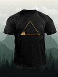 Summer Men's T-shirt Simple Print Round Neck Short-sleeved Y2k T-shirt Casual Versatile Men's Tops Fashion Oversized T-shirt