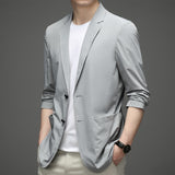 Summer Sun Protection Suit Men's  Ice Silk Lightweight Spring and Autumn Small Suit Large Size Single Western Coat