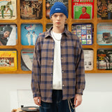 Flannel Harajuku Oversized Cotton Plaid Shirt  Korean Fashions Fleece Button Up Shirts Long Sleeve Vintage Blouses