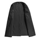 Autumn and Winter New Men's Woolen Woolen Coat Lengthened European Plus Size Korean Version Slim Plus Velvet Thick Coat Coat