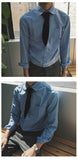 Gotmes British Style Solid Long Sleeve Shirts Men Clothing  Spring Autumn Slim Fit Business Casual Formal Wear Blouse Tops WA02
