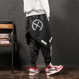 Men Hip Hop Punk Skirt Pants Fake Two Piece Joggers Leggings Mens Nightclub Stage Harem Pants Male Baggy Streetwear