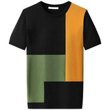 Fashion O-Neck Printed T-Shirt Men's Clothing  Spring New Oversized Casual Pullovers Tops Loose Korean Tee Shirt