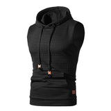 Mens Sleeveless Hoodies Fashion Casual Zipper Hooded Sweatshirt Men bodybuilding tank top sporting Shirt waistcoat vest gym
