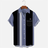 Men's 3D Print Summer Short Clothes Coconut Casual Beach Lapel Luxury Shirt Loose And Breathable Sleeve Retro Top Harajuku