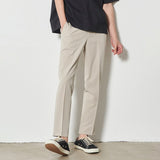 Summer Men's Fashion Loose Ninth Casual Pants Korean Style Khaki/black/brown Color Suit Pants High Quality Trousers M-2XL