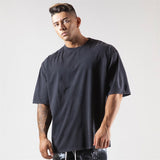 Summer Men's Loose Cotton Gym Shirt Sports Men's Fashion Running Workout Casual Short Sleeve Training Fitness Sports T Shirt