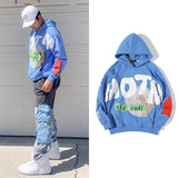 Kanye West Hooded Fleece Sweatshirts Bieber Hip Hop Graffiti Womens Hoodies Pullover Foaming Printing Hoodies Streetwear Men
