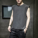 Mens Tank Top Cotton Sleeveless blouse Casual Vest Men Bodybuilding Bottoming Undershirt Camiseta