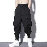 Loose Harem Pants Men Cargo Trousers Hip Hop Outdoor Casual Ankle Length Pant Fashion Streetwear Pocket Sweatpants