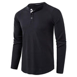 Long Sleeve T Shirt for Men Solid Spring Summer Casual Mens T-shirt Breathable Male Tops Fashion Clothes Men's T-shirts