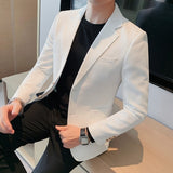 Casual Suit Jackets Blazer for Men Wedding Slim Fit Outwear Oversized Single Breasted Blazers Elegant Luxury Coats Korean
