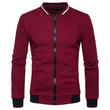 High Quality Plush Zip stand collar casua Jacket Men's Street Windbreaker Coat Men Hot Casual Outer Wear Thick