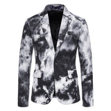 9 Colors!New Men's Fashion Printed Blazer Business Casual Classic One-button Blazers European size Mens Blazer Jacket