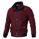 Men's Jacket Casual Fashion Outer Jacket Men's Jacket Men's Spring Autumn Stand Up Slim Military Bomber Jacket Men