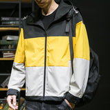 Windbreaker Jacket Men Japan Style Hooded Casual Lightweight Jackets Men Streetwear Hip Hop Harajuku Jacket Hoodies Coats