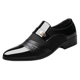 Former Men Shoe Black Leather Shoes for Men Luxury Plus Size Party Office Business Casual Shoes Loafers