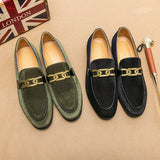 Loafers Shoes Italian Fashion Corduroy Men Shoes For Driving Shoes Luxury Mens Leather Casual Grace Men's Wedding Shoes Party